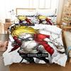 3D Print King Kazma Summer Wars Bedding Set Cartoon Anime Three-piece Set Adult Kid Bedroom Duvetcover Sets