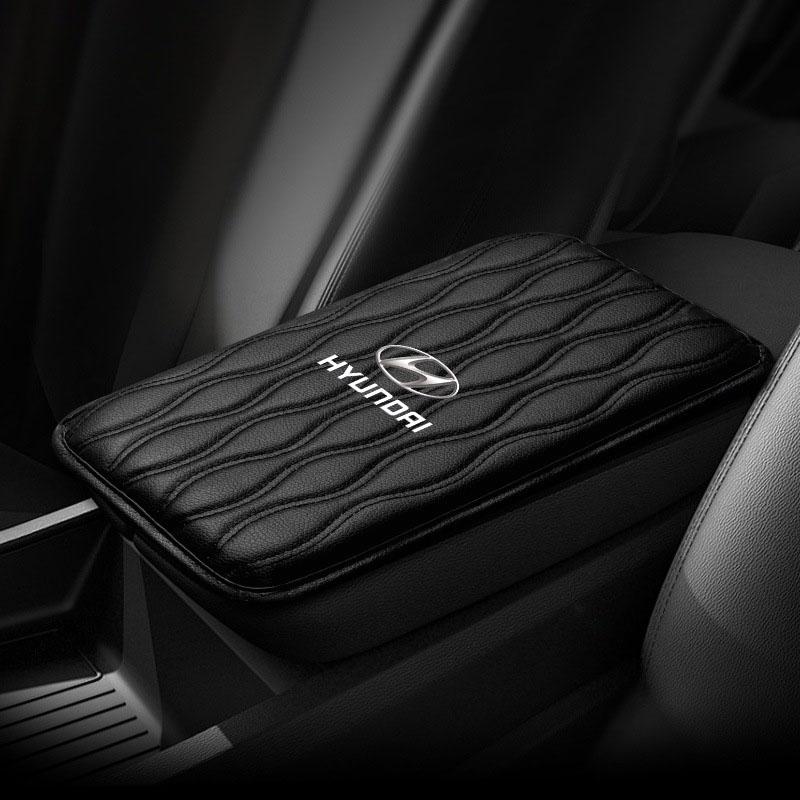 1 stk. Lær Auto Armlenputer Beskyttende Vanntett Håndpute For Hyundai Santa Fe Sonata Solaris Azera Creta I30 Ix25 Tucson IX35