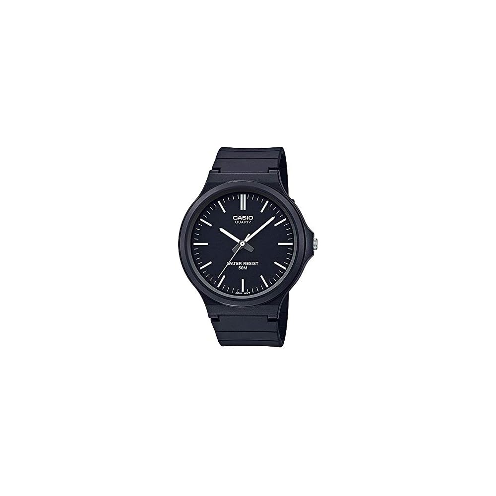 Casio Standard Analogue Men s Watch MW-240-1E Black White 50m Water Resistant Generic Wristwatch