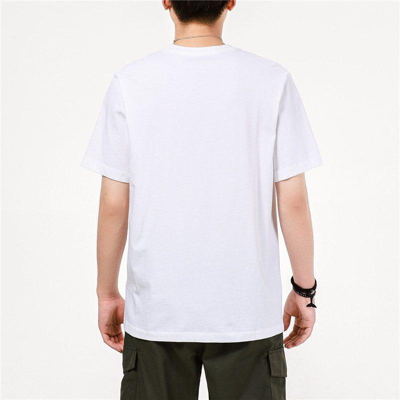 Nike T Shirts Men's White Crew Neck Moderate Straight Fit DJ1406-100