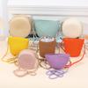 Children's Woven Straw Crossbody Bag - Cute Mini Backpack & Coin Purse for Little Girls, Perfect for Beach and Summer Travel