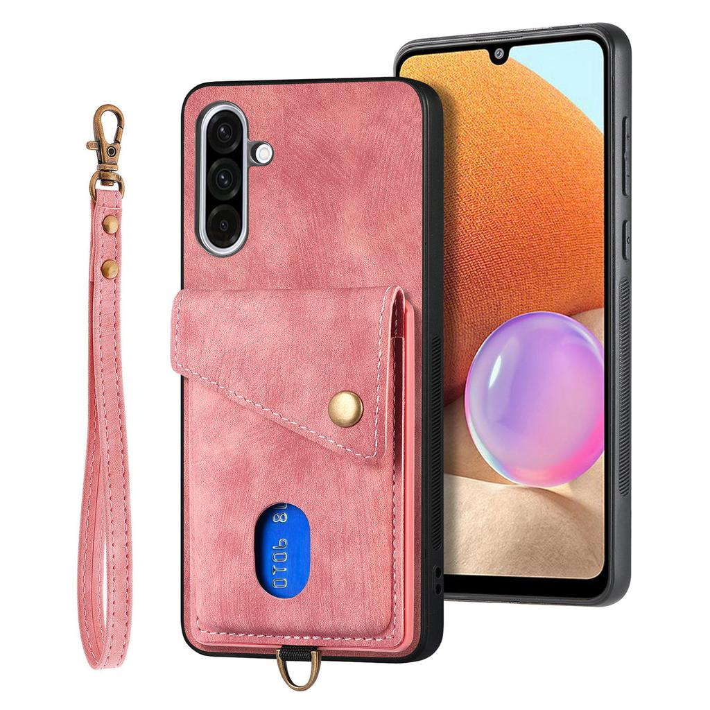 For Samsung Galaxy A56 5G Case with Card Holder Kickstand Leather Phone Back Cover