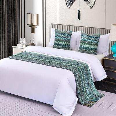 High End Light Luxury Bed Flag Bedding Nordic Style Solid Color Hotel Beds Towel Bed End Towel for Family Dormitory Long Mat