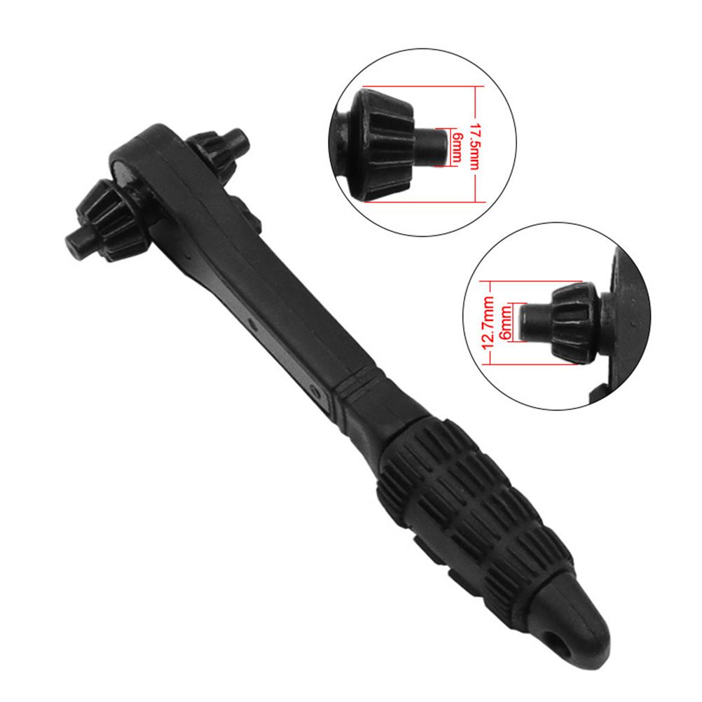 2 in 1 Drill Chuck Ratchet Spanner Steel Drill Chuck Key Drill Chuck Wrench Electric Drill Clamping