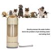 2 in 1 Dog Water Bottle Portable Leakage Proof Pet Water Dispense for Dog Cat Outdoor Walking Traveling 350ML White