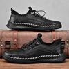 Men's Autumn Leather Sneakers Casual Leather Shoes