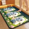 Cute Dog Quick-Dry Non-Slip Diatomaceous Earth Bath Mat