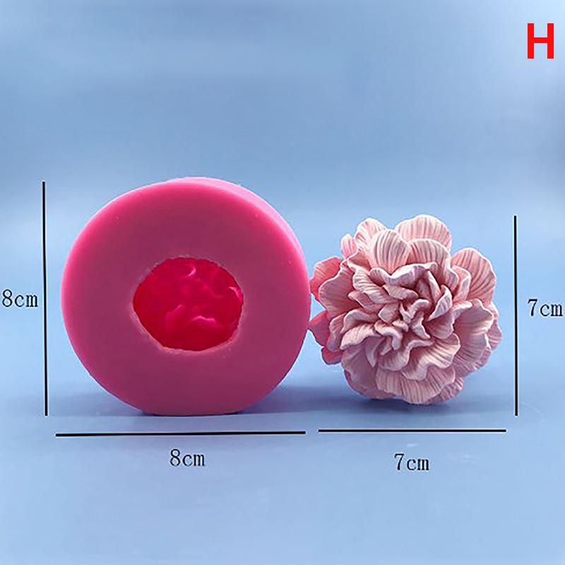 3D Formičky na růže DIY Práce s omítkou Hlina Pryskyřice Umění Měkký silikon Fondánová forma na dort Mýdlo Led Čokoládová dekorace Nástroj na pečení