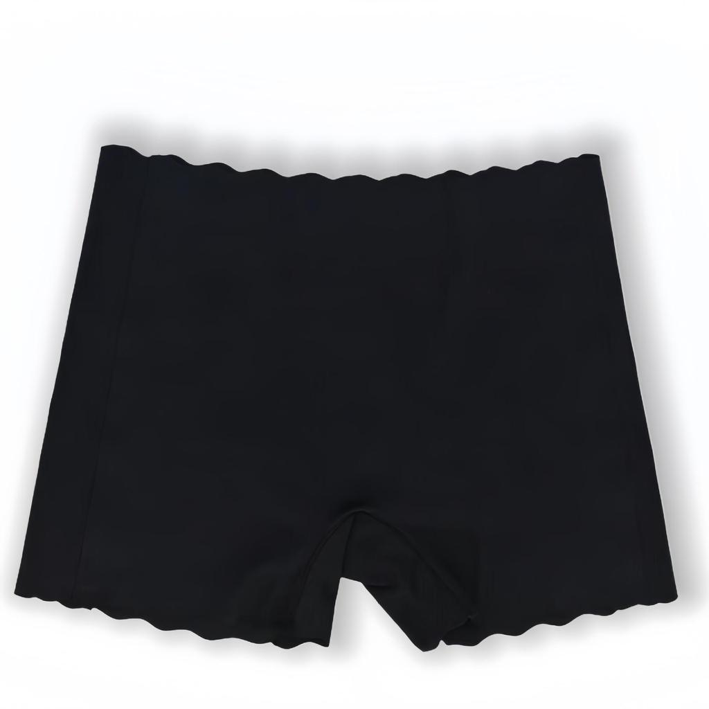 Women's Breathable Seamless Safety Pants, Mid-Waist, Pure Cotton Crotch, Korean Style, Solid Color, Anti-Exposure Underwear.