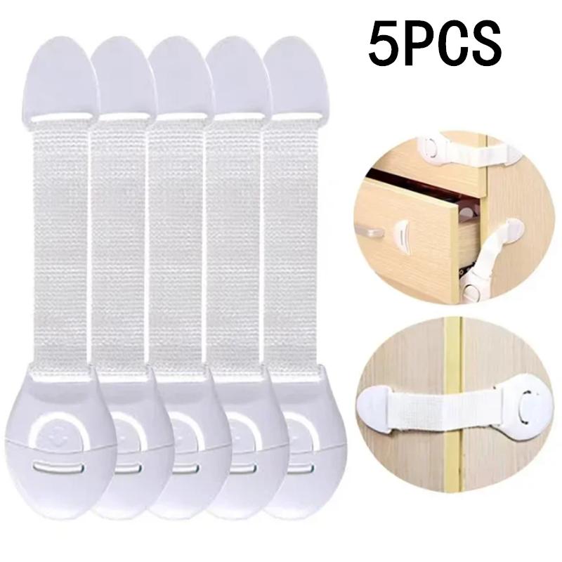 1-10pcs Child Safety Cabinet Lock Baby Security Protection Drawer Door Cabinet Lock Plastic Protection Kids Safety Door Locks