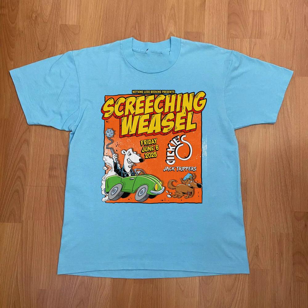 SCREECHING WEASEL The Dickies JACK TRIPPER Tour T Shirt Full Size S-5XL Unisex T-Shirt XL