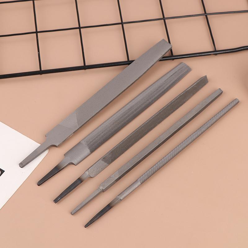 1/5Pcs 6 Inch Steel Files Set Flat/Round/Half Round/Triangle/Square For Metalworking Woodworking Steel Rasp File Flat