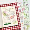 Four-Leaf Clover Vintage Pet Sticker Tape Decorative Stickers for Scrapbooking Cute Washi Tape Suitable for Craft Albums