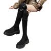 In Autumn and Winter, Wear Women's Two Thick-soled Over-the-knee Boots, Knight Boots, Tall New Boots, Thin and Small, Folded