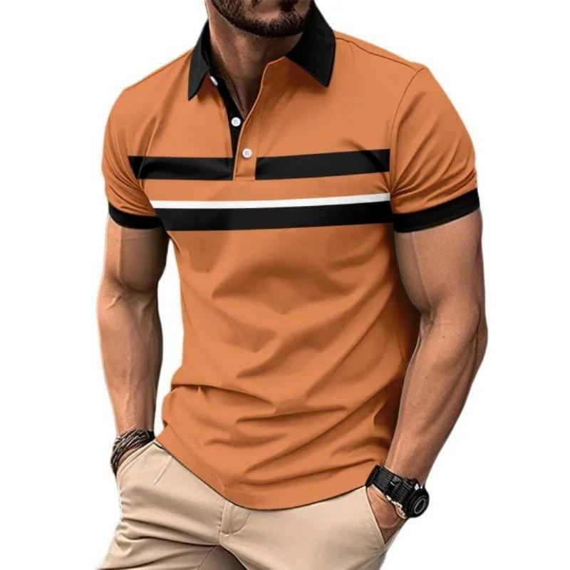 2026 Summer Men's Polo Shirt - 3D Printed Design Breathable Lightweight Stylish Casual Outdoor Sports Men's Clothing