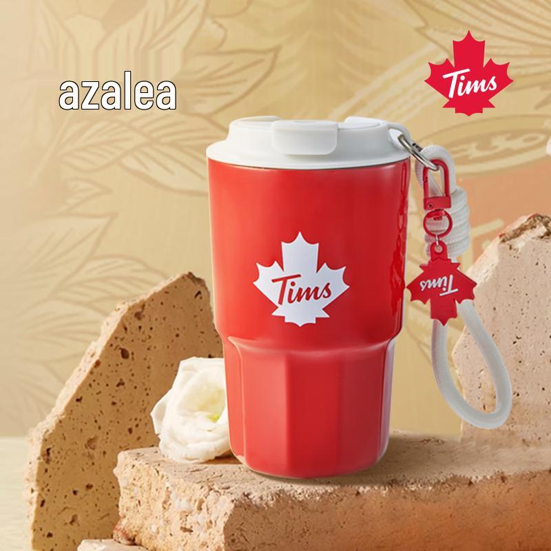 Tim Hortons 460ml Multi-faceted Stainless Steel Insulated Travel Mug