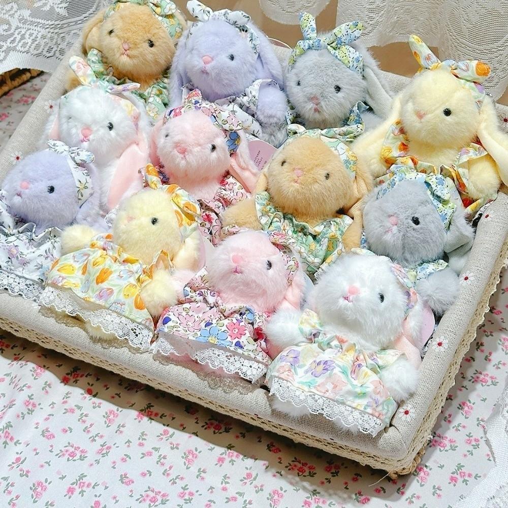 Kawaii Rabbit Plush Pendant Cartoon Plush Rabbit Key Ring Creative Car Key Chain Women