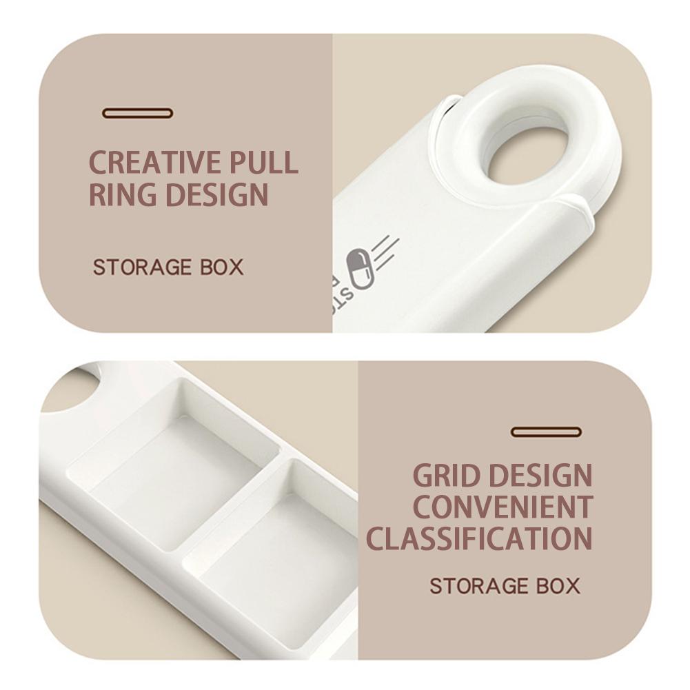 Mini Portable Pills Organizer Weekly Tablet Holder Pill Box Tablet Pillbox Dispenser 3 Grids Dispensing Storage Boxes For Home