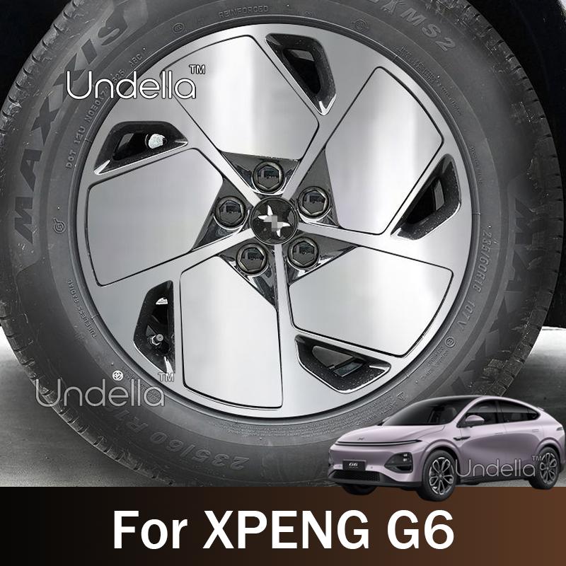 For XPENG G6 2026 2025 2027 Xiaopeng G6 Wheel Hub Sticker Modification Colorful Anti-scratch Reflective Decorate Car Accessories