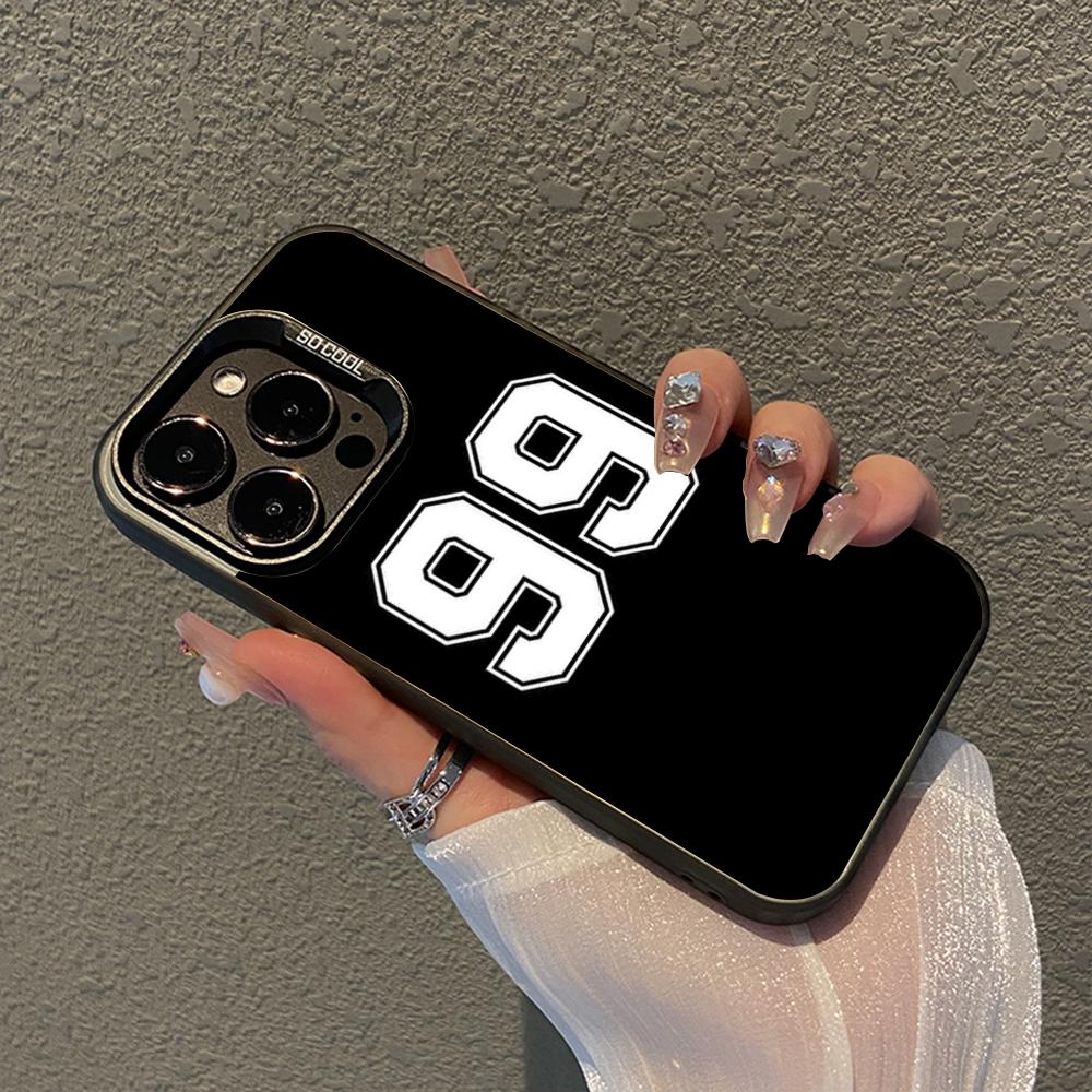 Number Football Phone Case For IPhone 16 15 14 13 12 11 Pro Max X XR XSMAX 8 7 Plus Matte Shockproof Back Cover
