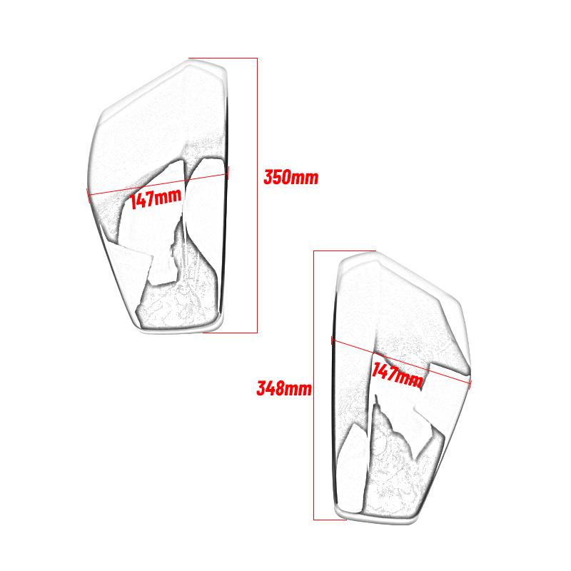 Motorcycle Black Chrome ABS Battery Side Cover Fairing Guard For 03-09 Honda VTX1300 VTX 1300 R/Retro S/Spoke C/Custom T/Tourer