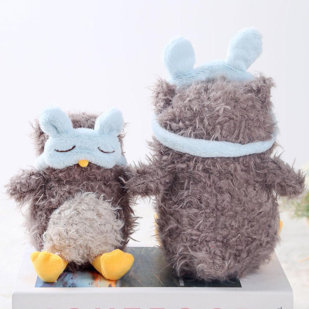 Maschera per Occhi Gufo Peluche Giocattolo Bambola Animale Regalo Per Bambini E Collezionisti