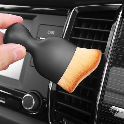 Escova de poeira compacta anti-riscos útil para limpeza de ventilação de ar condicionado de carro