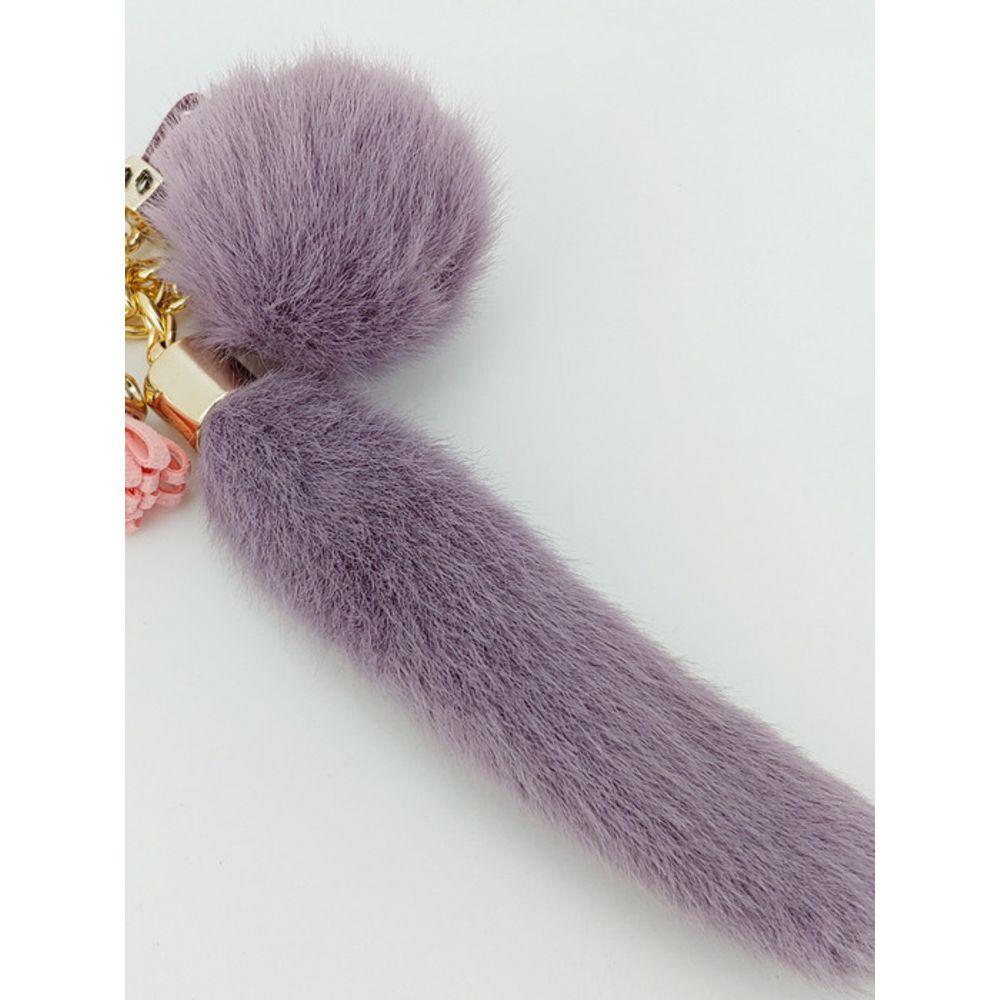 LALA Pelzanhänger - Violett
