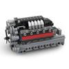 V10 Engine Model Kit with Gearbox Compatibility Single Overhead Camshaft AirCooled Design Interactive DIY Educational Science B