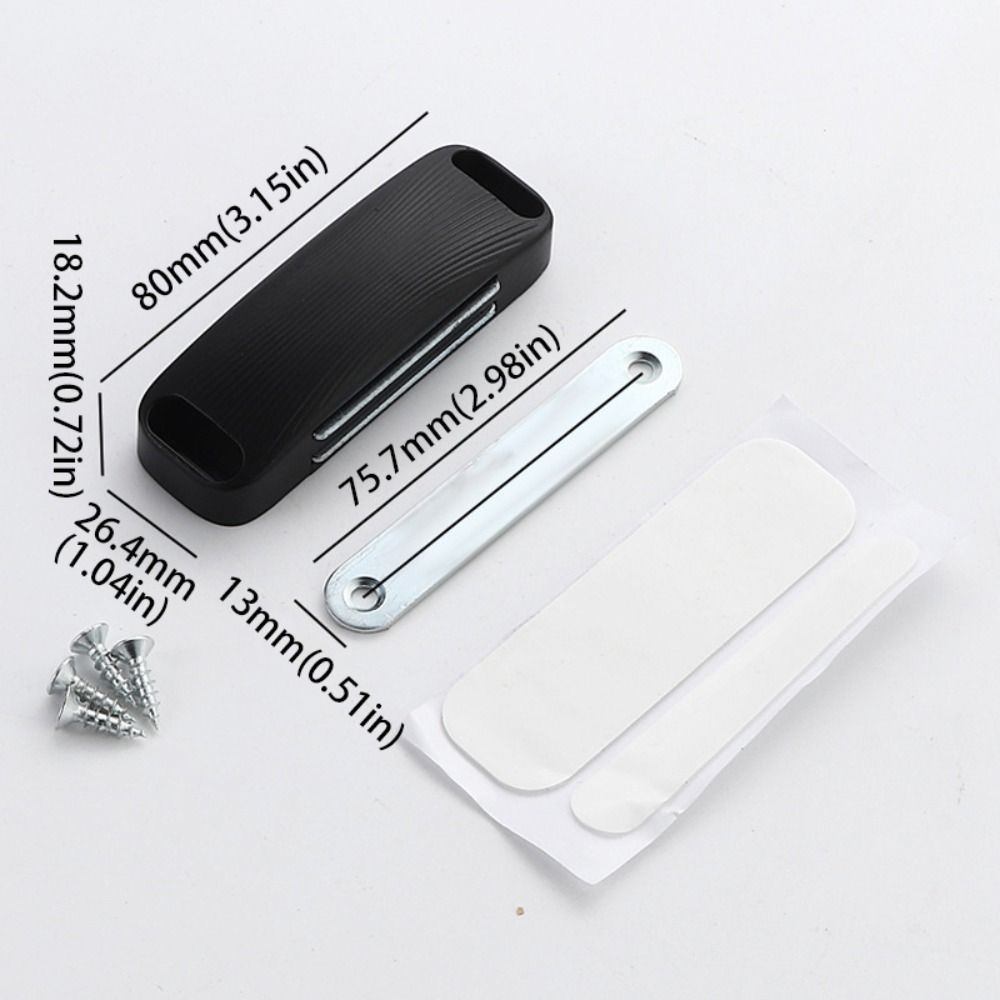 Strong Magnetic Cabinet Door Catch Cassette Magnetic Drill-free Buckle  Bedroom Cabinet