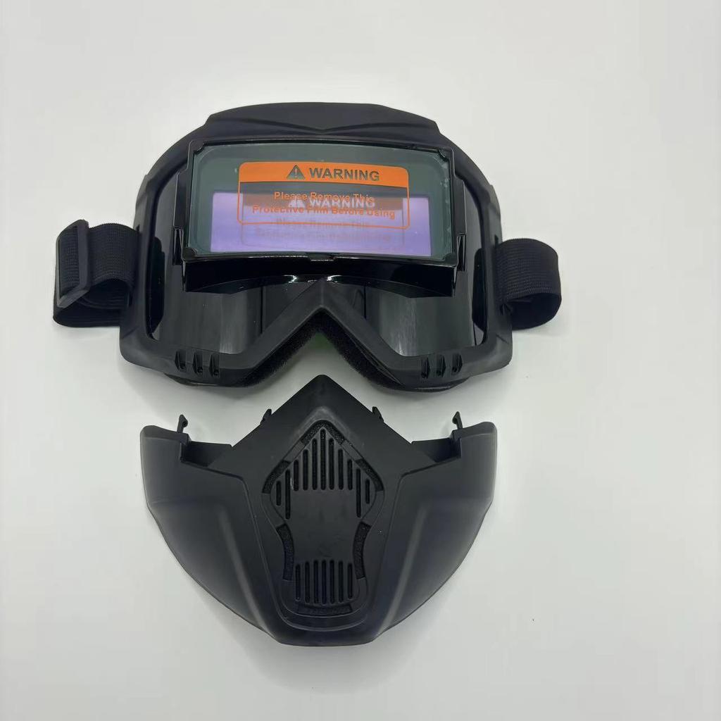 Harley Automatic Dimming Mask Anti-strong Light Anti-splash Electric Welding Protective Mask