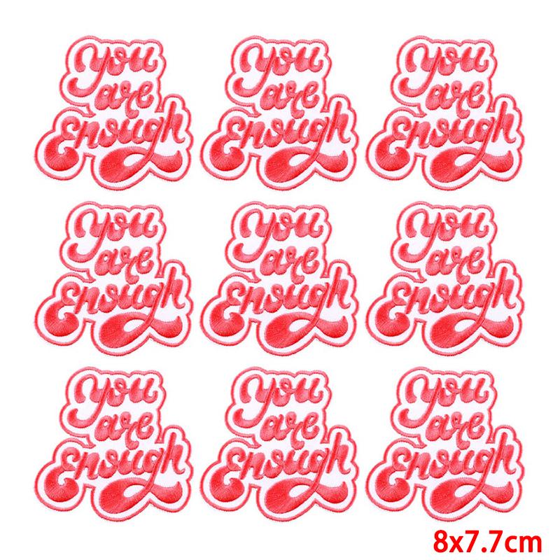 10 Pcs/lot Embroidery Patch Iron On Patches For Clothing Patches On Clothes Jackets Decor Applique Sew Supplies