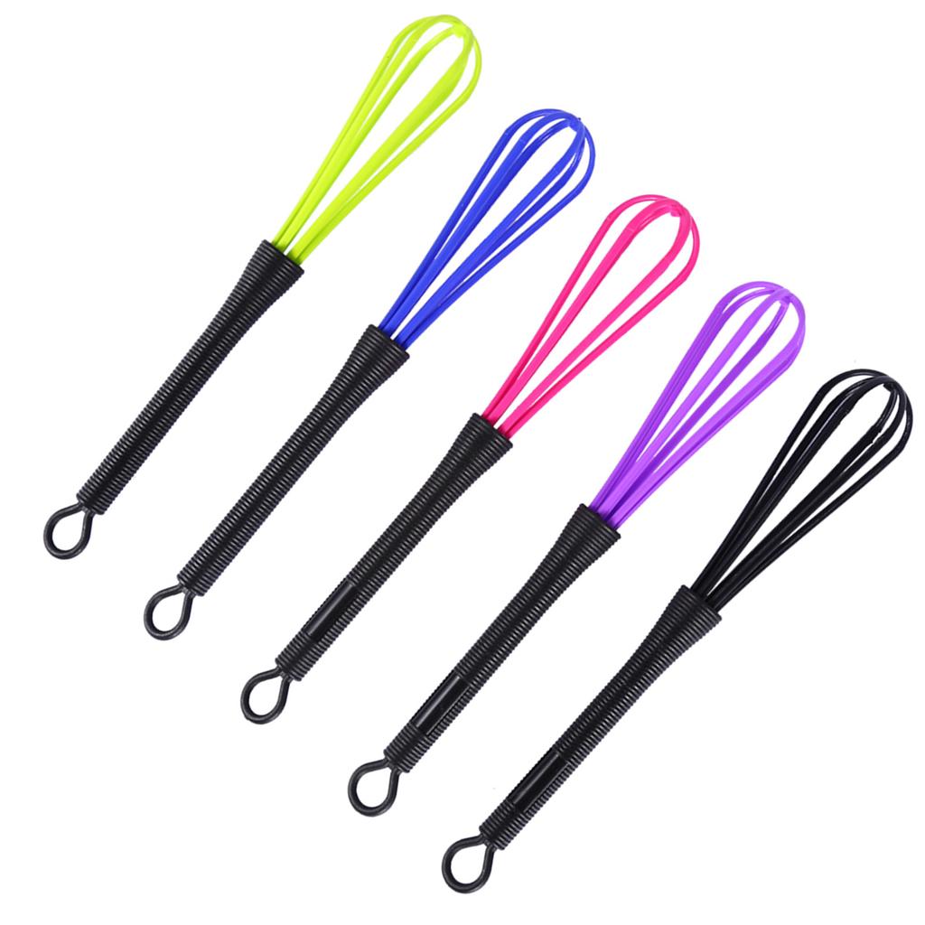 Colortrak Small Whisks, 5PCS Plastic Salon Barber Hairdressing for Cooking Dye Cream Whisk Kitchen Balloon Mixer Tool Ll Hair