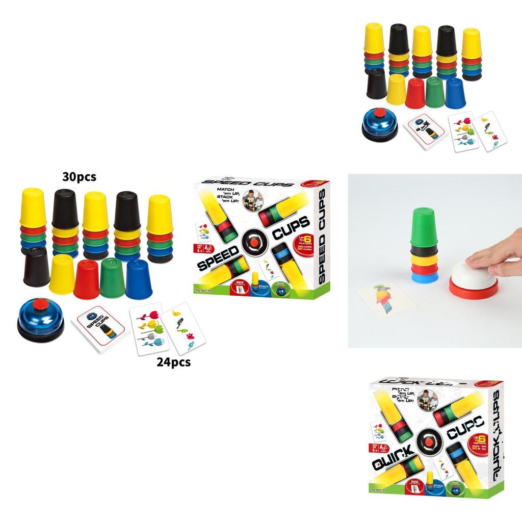 Creative Childrens Stacking Cup Game With Fast Speed Competition For Reaction And Insight Development