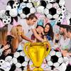128PCS Football Balloon Wreath Kit Black and White Latex Ballons arch kit for Sports Party soccer champion league foil ballon
