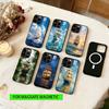 Sailing Ship Phone Case For iPhone17,16,15,14,13,12,11 Plus,Pro Magnetic For Magsafe Wireless Charging