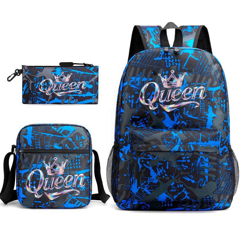 Backpack cute student schoolbag pink schoolbag couple backpack heat transfer printing backpack
