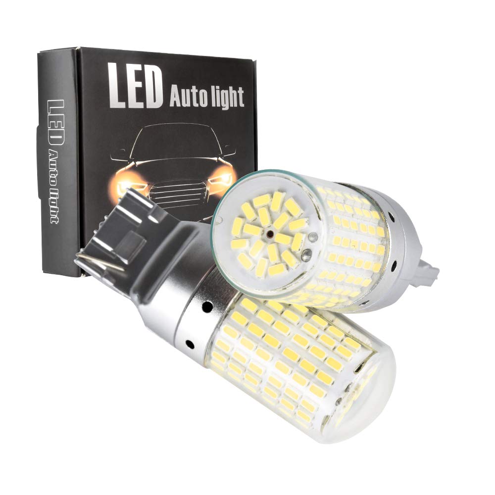 

Catland T20 светодиодная задняя лампа одинарная белая 6500K встроенный компенсатор высокая фракция предотвращение встроенный резистор 7440 W21W WY21W лампа разная Pinch P