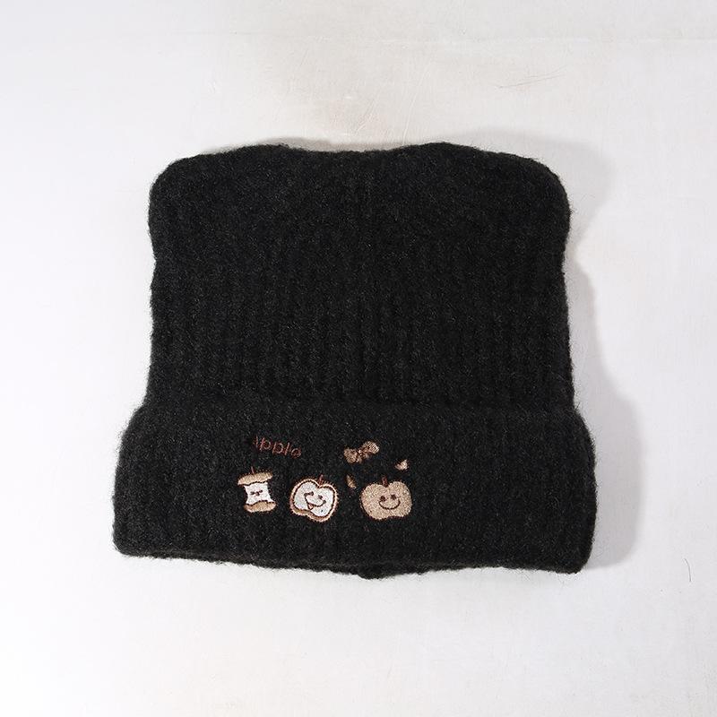 

Cute cat ears show face small autumn and winter warm ear protection knitted cold hat adjustable