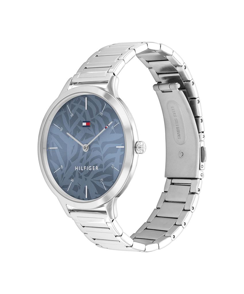 Tommy Hilfiger Silicone SAMANTHA Women's Watch, Silver/Blue,