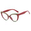Gradient Color Fashion Cat Eye Glasses Frame Women Brand Designer Eyeglasses Ladies Transparent Optical Spectacles Eyewear