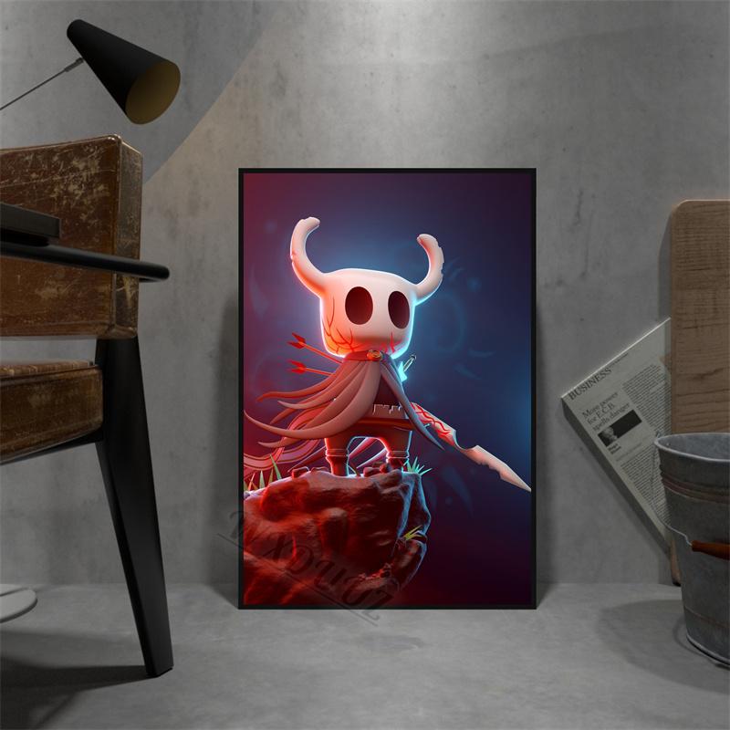 Video Games Hollow Knight Classic Anime Print Posters For Living Gaming Room Canvas Painting Art Home Wall Decor Pictures Gift
