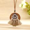 Retro Trendy Boho Long Neckalce Women Fashion Elegant Tribal Necklace Brown Pendent Necklaces Jewelry