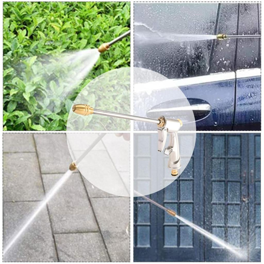 Electroplating Frosted Extension Rod High Pressure Car Wash Water Guns