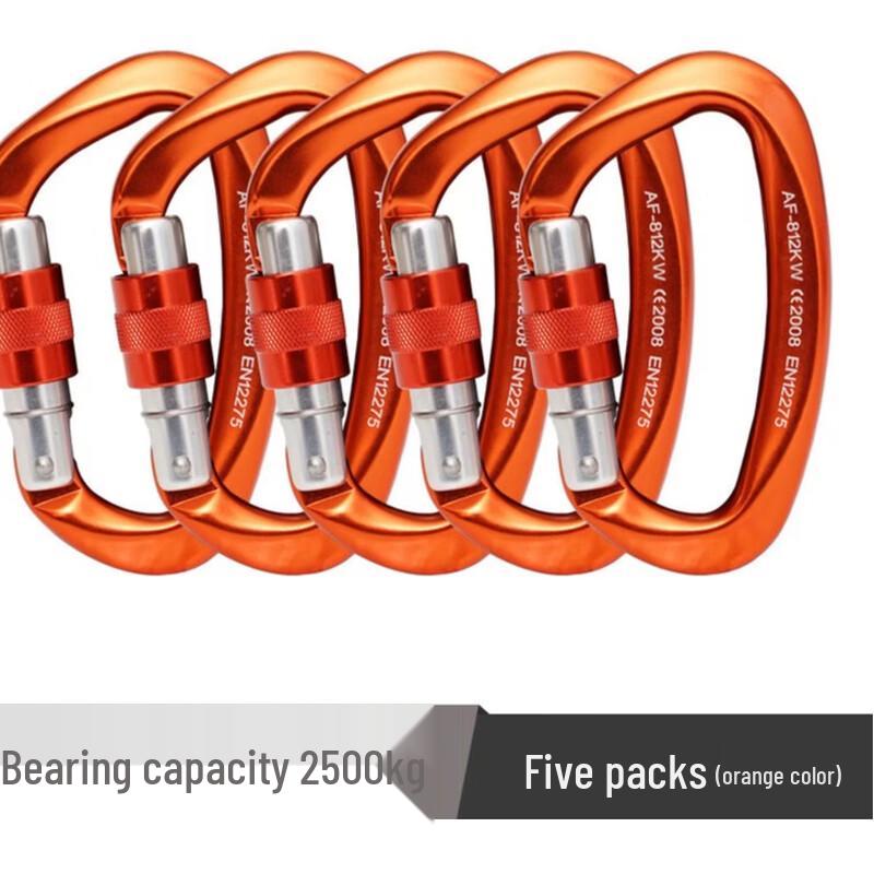 

D-Shaped Aluminum Climbing Carabiner Set