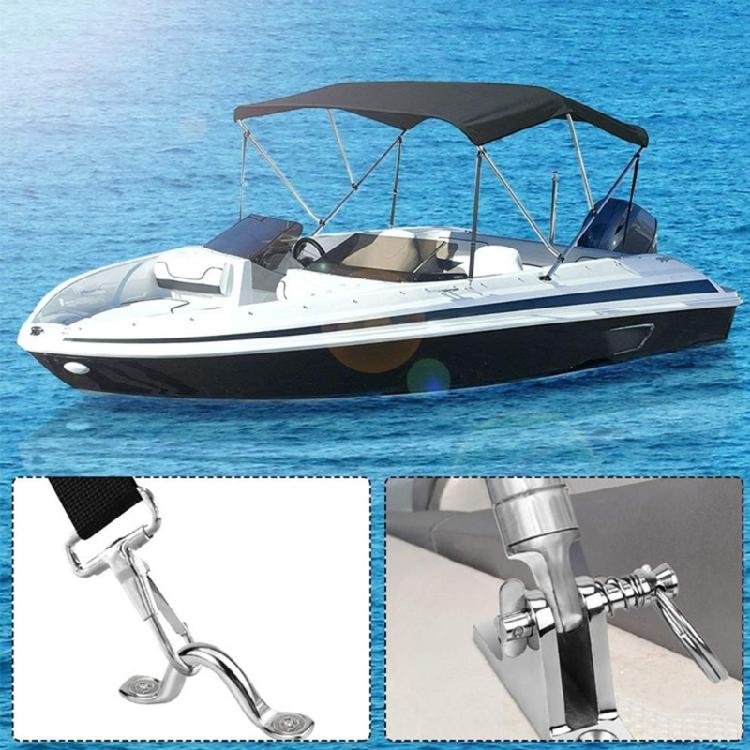 8pcs/10pcs Tie Down Anchors Point Stainless Steel Tie Down Eye Straps Kayak Deck Loop with Screw Marine Boat Top Pad Eye