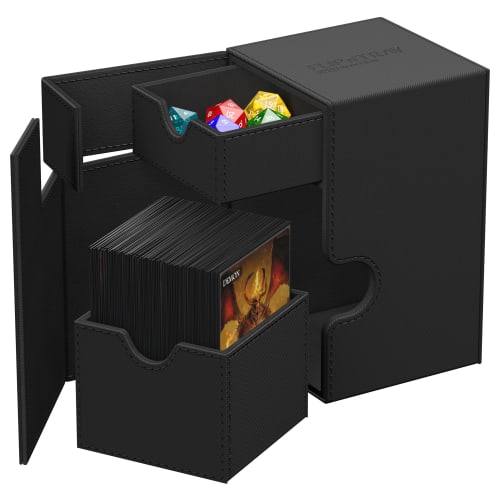 Ultimate Guard Flip`n`Tray Deck Case 100+ Xeno Skin Monochrome Black