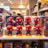Q Version Spider-Man Action Figure Set 8 Pcs Cute Mini Collectible Toys for Kids Birthday Party Cake Decorations Party Favors 8pcs