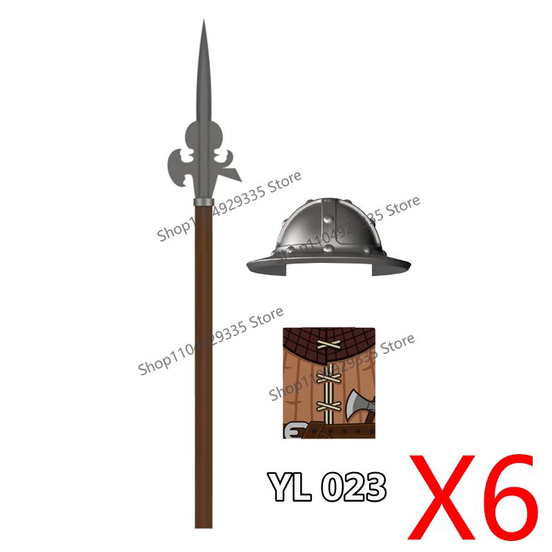Medieval Castle Figure Building Blocks Crow Serpent Soldier Greek Roman Crusader Knights Templar Compatible Bricks Toys Gift Z03