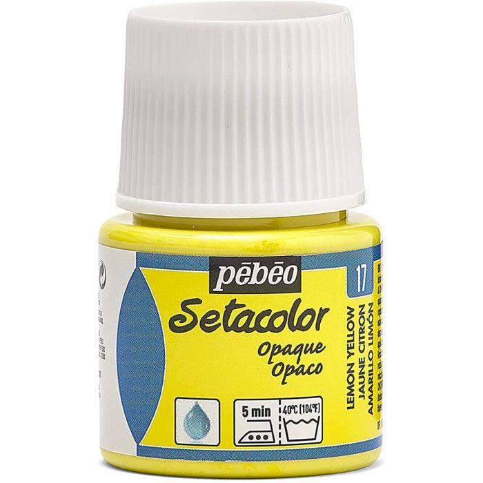 Peinture pour tissus clairs - PEBEO - Setacolor Set Initiation - 6 couleurs opaques